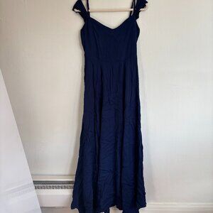 Navy Reformation Maxi Dress, formal